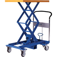 Dandy Lift Scissor Lift Table, 34-4/5" L x 23-3/5" W, Steel, 770 lbs. Capacity Maritime Industrial Rubber