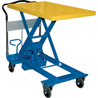 Dandy Lift Scissor Lift Table, 35-5/8" L x 23-3/5" W, Steel, 1100 lbs. Capacity Maritime Industrial Rubber