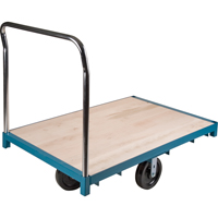 Heavy-Duty Platform Truck, 48" L x 24" W, 2500 lbs. Capacity, Nylon Casters Maritime Industrial Rubber