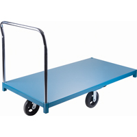 Chariot &agrave; plateforme robuste, 60" lo x 30" la x Capacit&eacute; 2000 lb, Roues en Caoutchouc Maritime Industrial Rubber
