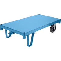 Specialized Platform Decks - Semi Live Skids, 48" L x 24" W, 2000 lbs. Capacity, Rubber Casters Maritime Industrial Rubber