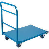Shelf & Platform Truck, Steel, 24" W x 36" D x 40" H, 1300 lbs. Platform Capacity Maritime Industrial Rubber