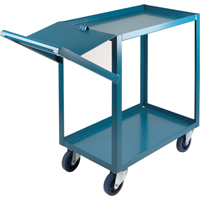 Order Picking Carts, 36" H x 18" W x 46" D, 2 Shelves, 1200 lbs. Capacity Maritime Industrial Rubber