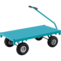 Platform Trucks - Ergonomic Platform Wagon Trucks, 24" W x 48" L, 1000 lbs. Capacity Maritime Industrial Rubber