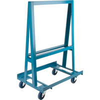 A-Frame Sheet/Panel Truck, 36" x 24" x 55", 1200 lbs. Capacity Maritime Industrial Rubber
