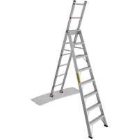 2700 Series Industrial Duty Multi-Way Ladders, 8', Aluminum, 250 lbs. Cap., ANSI 1, CSA 1 Maritime Industrial Rubber