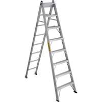 2700 Series Industrial Duty Multi-Way Ladders, 8', Aluminum, 250 lbs. Cap., ANSI 1, CSA 1 Maritime Industrial Rubber