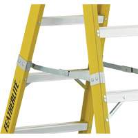6600 Series Industrial Heavy-Duty 2-Way Stepladders, Fibreglass, 300 lbs. Capacity, 6' Maritime Industrial Rubber