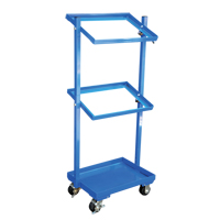 Stock Cart, Steel, 30-11/16" W x 19-1/4" D, 3 Shelves, 300 lbs. Capacity Maritime Industrial Rubber