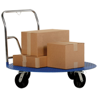 Chariot &agrave; plateforme ergonomique Maritime Industrial Rubber