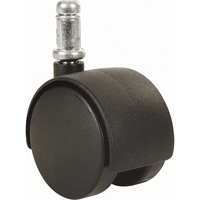 Roulette &agrave; roue double (s&eacute;ries 300/400), Pivotant, Diam&egrave;tre 2" (51 mm), Capacit&eacute; 75 lb (34 kg) Maritime Industrial Rubber