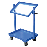 Stock Cart, Steel, 30-11/16" W x 19-1/4" D, 2 Shelves, 200 lbs. Capacity Maritime Industrial Rubber