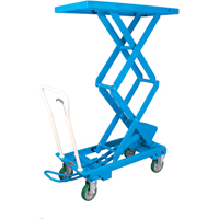 Scissor Lift Tables, 20-1/2" L x 39-3/4" W, Steel, 660 lbs. Capacity Maritime Industrial Rubber