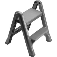 Folding Step Stool, 2 Steps, 19-1/2" x 20-1/2" x 22-3/4" High Maritime Industrial Rubber