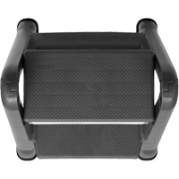 Folding Step Stool, 2 Steps, 19-1/2" x 20-1/2" x 22-3/4" High Maritime Industrial Rubber