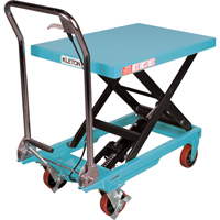 Table &eacute;l&eacute;vatrice robuste &agrave; ciseaux hydraulique, 32" lo x 19-3/4" la, Acier, Capacit&eacute; 660 lb Maritime Industrial Rubber