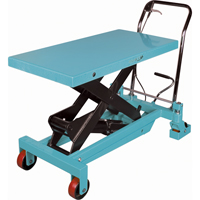 Table &eacute;l&eacute;vatrice robuste &agrave; ciseaux hydraulique, 40" lo x 20-1/8" la, Acier, Capacit&eacute; 2200 lb Maritime Industrial Rubber