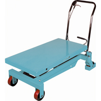 Table &eacute;l&eacute;vatrice robuste &agrave; ciseaux hydraulique, 40" lo x 20-1/8" la, Acier, Capacit&eacute; 2200 lb Maritime Industrial Rubber