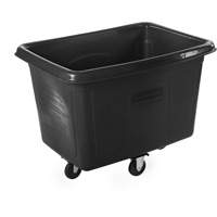 Bulk Cube Truck, Polyethylene, 44-1/16" L x 31" W x 32-1/2" H, 14 cu.ft. Volume, 500 lbs. Capacity Maritime Industrial Rubber
