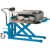 Chariots/tables hydrauliques de lev&eacute;e &agrave; ciseaux pour palettes, 42-1/2" lo x 20-1/2" la, Acier, Capacit&eacute; de 2200 lb Maritime Industrial Rubber