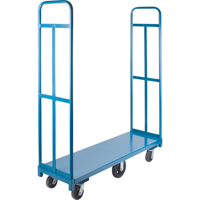 Chariot &agrave; plateforme U-Boat, 60" lo x 18" la x Capacit&eacute; 1500 lb, Roues en Caoutchouc Maritime Industrial Rubber