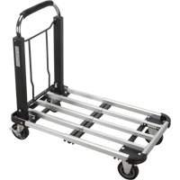 Chariots &agrave; plateforme pliants, Aluminium, 300 lb, 28" lo x 16" la, Hauteur 32" Maritime Industrial Rubber