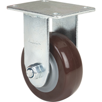 Roulette, Fixe, 4" (101,6 mm), Polyur&eacute;thane, 440 lb (199,58 kg) Maritime Industrial Rubber