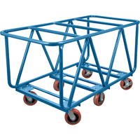 Flat Bed Lumber Cart, 60" x 30" x 33", 2500 lbs. Capacity Maritime Industrial Rubber