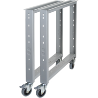 &eacute;tabli - Pieds, Acier, 28" p x 32" h, Paire Maritime Industrial Rubber