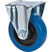 Blue Caster, Rigid, 5" (127 mm), Rubber, 400 lbs. (181 kg.) Maritime Industrial Rubber