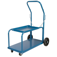 Mini-MIG Welding Cart, Rubber Wheels, 18" W x 36" L Base, 1000 lbs. Maritime Industrial Rubber