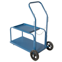 Mini-MIG Welding Cart, Rubber Wheels, 18" W x 36" L Base, 1000 lbs. Maritime Industrial Rubber