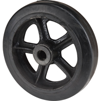 Roue en caoutchouc moul&eacute;, 8" (203 mm) dia. x 2" (51 mm) la, Capacit&eacute; de 400 lb (181 kg) Maritime Industrial Rubber