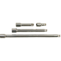Jeu de barres de rallonges, Prise de 3/8", Fini Chrome, 4 M Maritime Industrial Rubber
