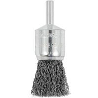 Shaft Mounted Crimped End Brush, 3/4", 0.012" Fill, 1/4" Shank Maritime Industrial Rubber
