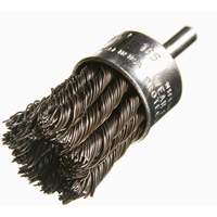 Knotted Wire End Brushes, 1" Dia., 0.012" Wire Dia., 1/4" Shank Maritime Industrial Rubber