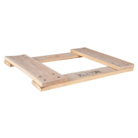 Cadre de socle roulant en bois dur, Roues en Non compris, Capacit&eacute; de 900 lb, 18" la x 24" p x 1,5" h Maritime Industrial Rubber
