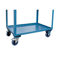 Mobile Service Cart, 2 Tiers, 24" W x 57" H x 40" D, 1200 lbs. Capacity Maritime Industrial Rubber