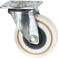 Roulettes sandwich, Pivotant, 5" (127 mm), Nylon, 440 lb (199,58 kg) Maritime Industrial Rubber