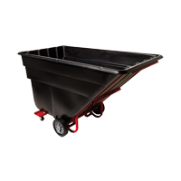 Tilt Truck, Polyethylene, 1-1/2 cu. yd., 1200 lbs. Load Capacity Maritime Industrial Rubber