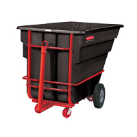 Tilt Truck, Polyethylene, 1-1/2 cu. yd., 2100 lbs. Load Capacity Maritime Industrial Rubber