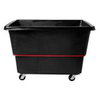 Heavy-Duty Utility Truck, Black Recycled Plastic, 59"/34-5/8" L x 34"/59-1/64" W x 42-1/16"/42-7/8" H, 27 cu. ft. Volume, 1200 lbs. Capacity Maritime Industrial Rubber