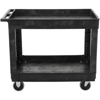 Chariot utilitaire avec poign&eacute;e, 2 tiers, 40" x 32-1/4" x 24", Capacit&eacute; 500 lb Maritime Industrial Rubber