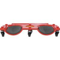 Rolling Knee Dolly, Plastic, Red, 350 lbs. Capacity Maritime Industrial Rubber