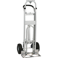 Three-Position Spartan III Convertible Hand Truck, Aluminum, 750 lbs. Capacity Maritime Industrial Rubber