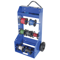 Chariot portatif pour mat&eacute;riaux bobin&eacute;s, Acier, 4 Montants, 29" la x 47-5/16" h x 21-7/8" p, Capacit&eacute; de 300 lb Maritime Industrial Rubber