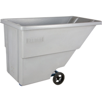 Tilt Truck, Polyethylene, 0.625 cu. yd., 500 lbs. Load Capacity Maritime Industrial Rubber