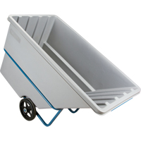 Tilt Truck, Polyethylene, 1.1 cu. yd., 2000 lbs. Load Capacity Maritime Industrial Rubber