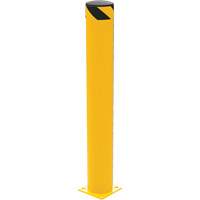 Butoir de s&eacute;curit&eacute;, Acier, 48" h x 6,5" la, Jaune Maritime Industrial Rubber