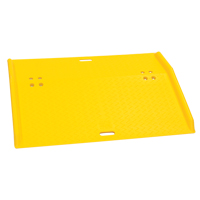 Rampe de quai de chargement portable en poly pour diable, Capacit&eacute; de charge 750 lb, 36" lo x 48" la x 5" h Maritime Industrial Rubber